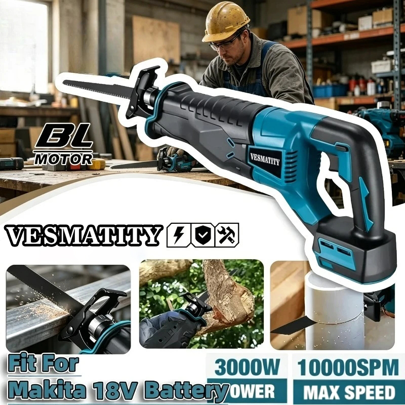 Metal Saw Reciprocating - Scie alternative sans fil sans balais,