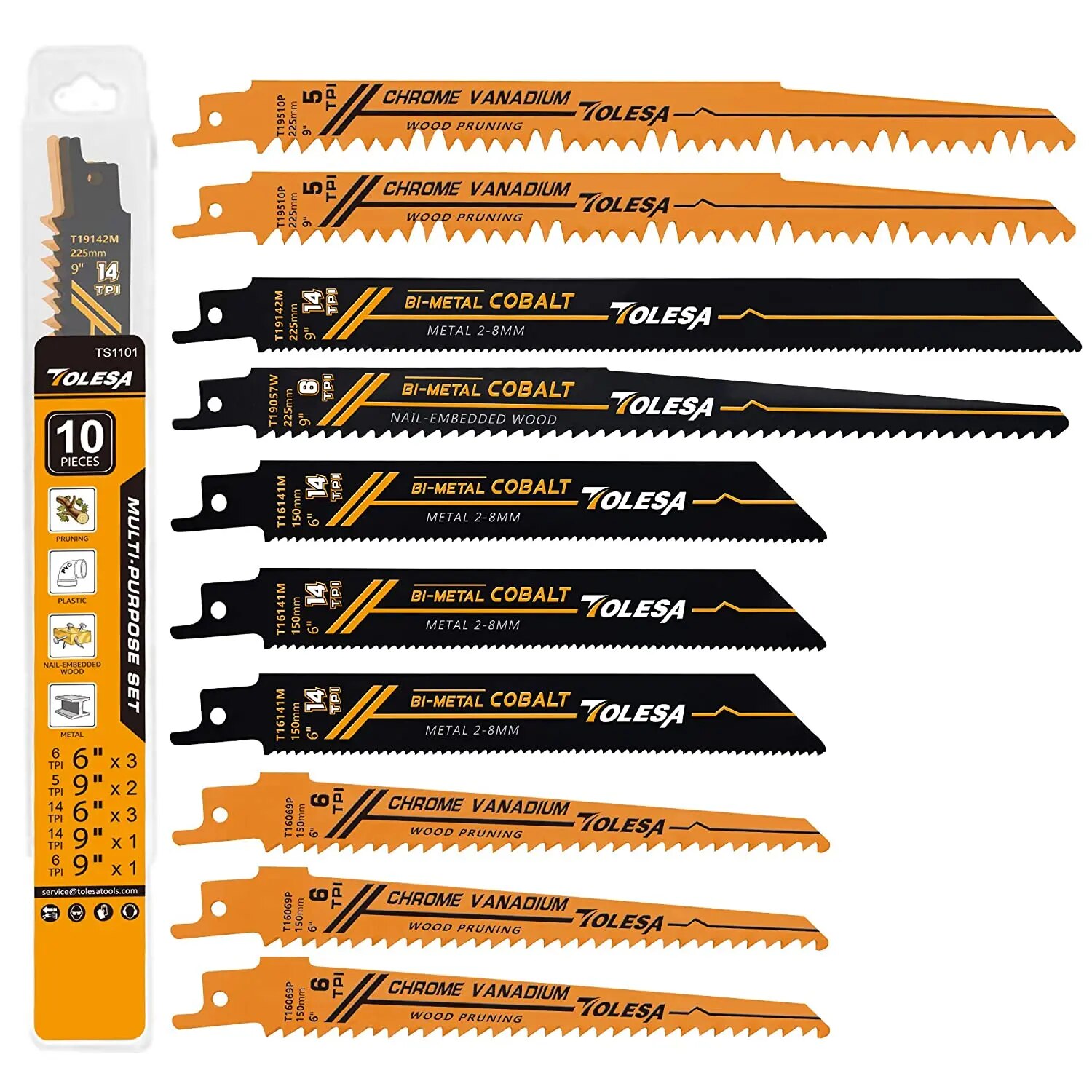 TOLESA 10 pièces lames de scie - Metal Saw Reciprocating avis et prix