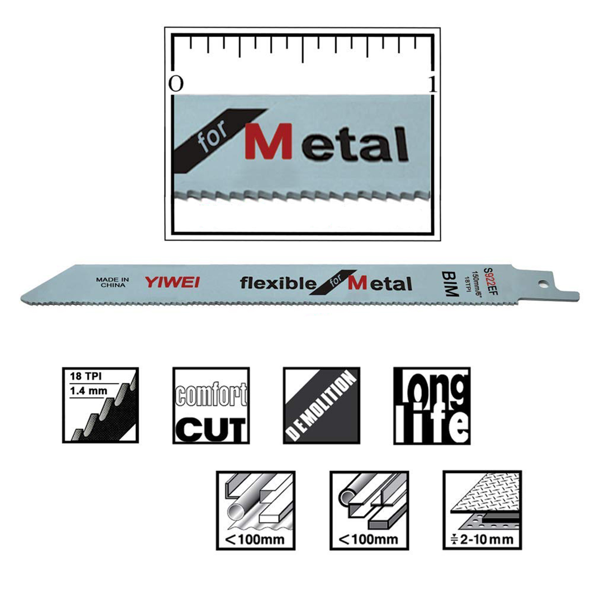 Lames de scie alternative pour - Metal Saw Reciprocating avis et prix